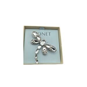 Monet Crystal Dragonfly Vintage Brooch - NWT